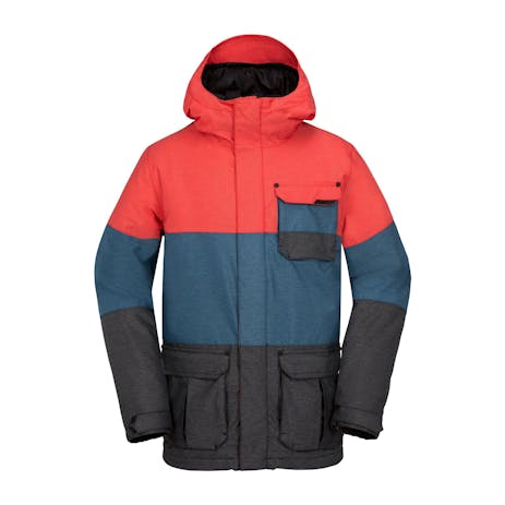 Volcom Captain Insulated Snowboard Jacket - Fire Red