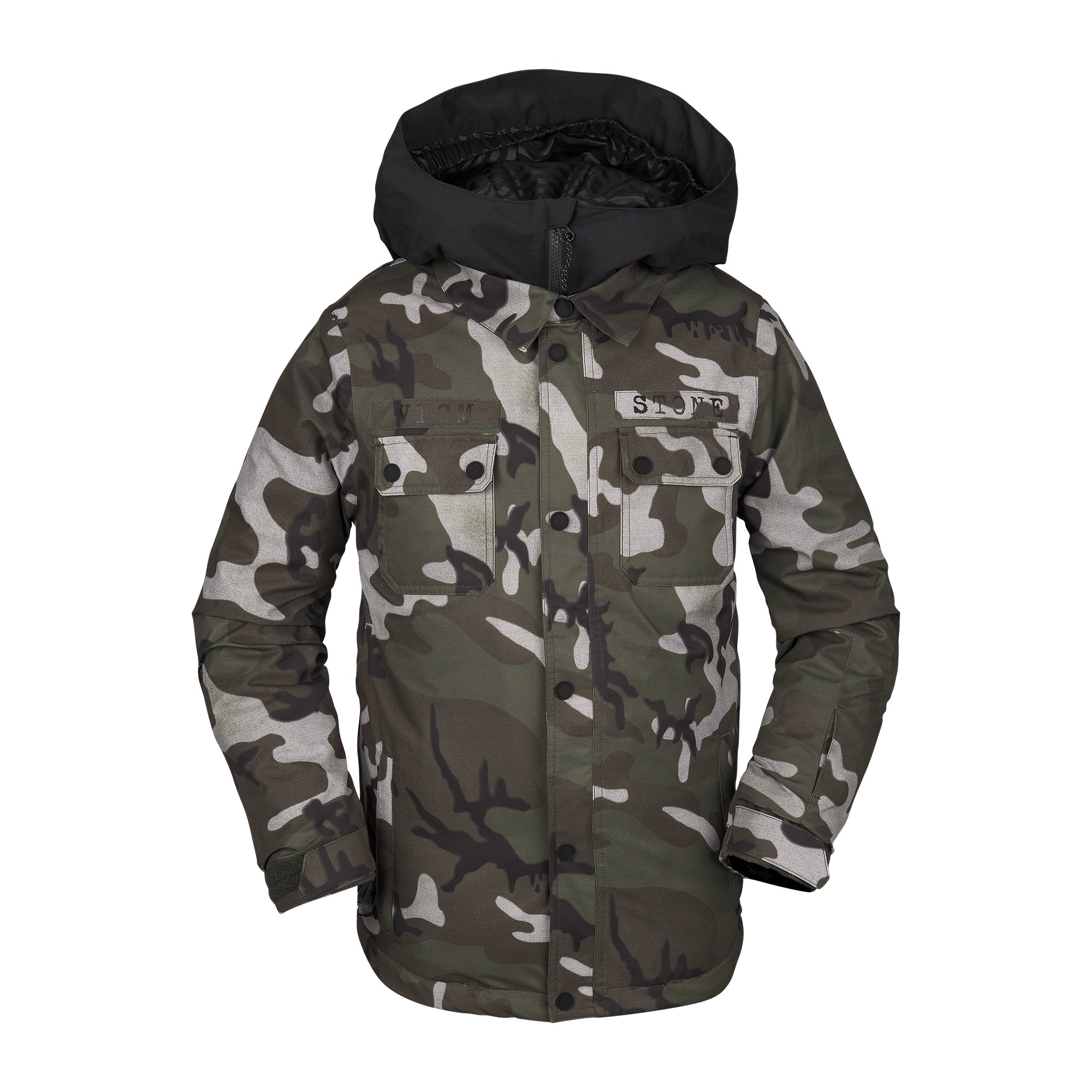 volcom snowboard jacket camo