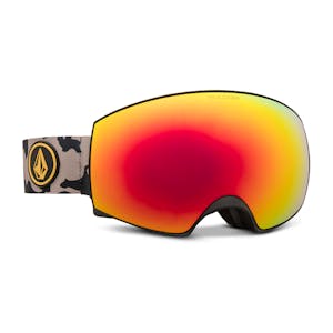 Volcom Magna Snowboard Goggles 2022 - Camo/Red Chrome + Spare Lens
