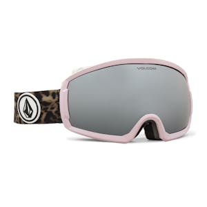 Volcom Migrations Snowboard Goggles 2022 - Pink Leopard/Silver Chrome