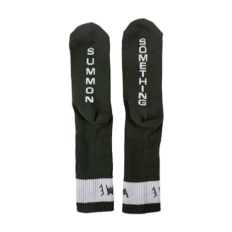 Welcome Summon Socks - Forest/White