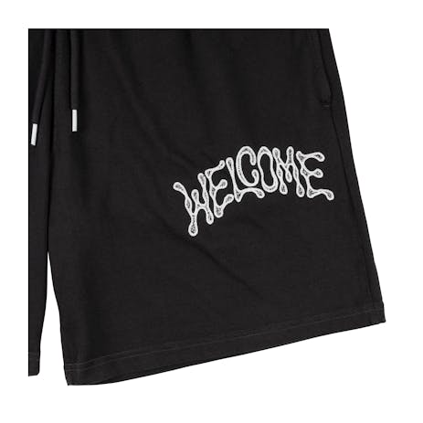 Welcome Excess Garment-Dyed Jersey Short - Black