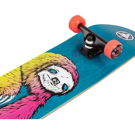 Welcome Sloth 8.0” Complete Skateboard - Blue/Surf Fade