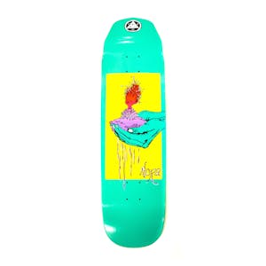 Welcome Nora Soil on Wicked Queen 8.6” Skateboard Deck - Teal Dip