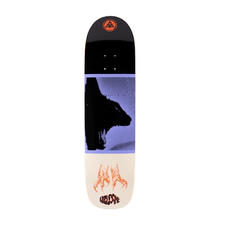 Welcome Feline on Son of Planchette 8.38” Skateboard Deck - Black/Bone