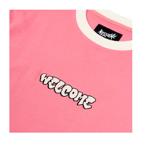 Welcome Puncher Knit T-Shirt - Bubblegum