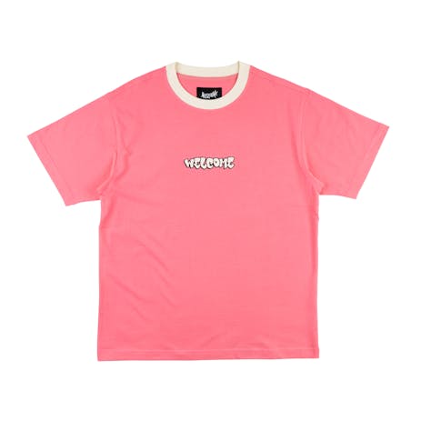 Welcome Puncher Knit T-Shirt - Bubblegum