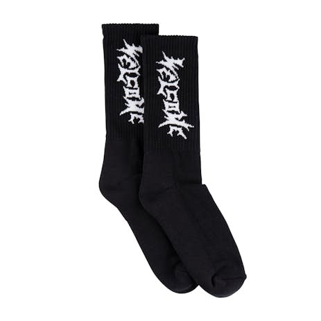 Welcome Vampire Socks - Black/White