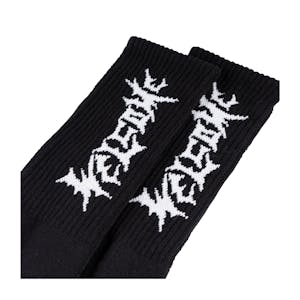 Welcome Vampire Socks - Black/White