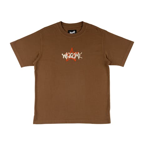 Welcome Vega Garment Dyed Knit T-Shirt - Cocoa