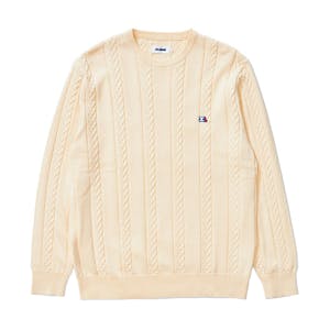 XLARGE Cable Knit Sweater - Off White
