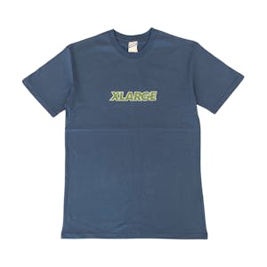 XLARGE Text Logo T-Shirt - Navy/Green