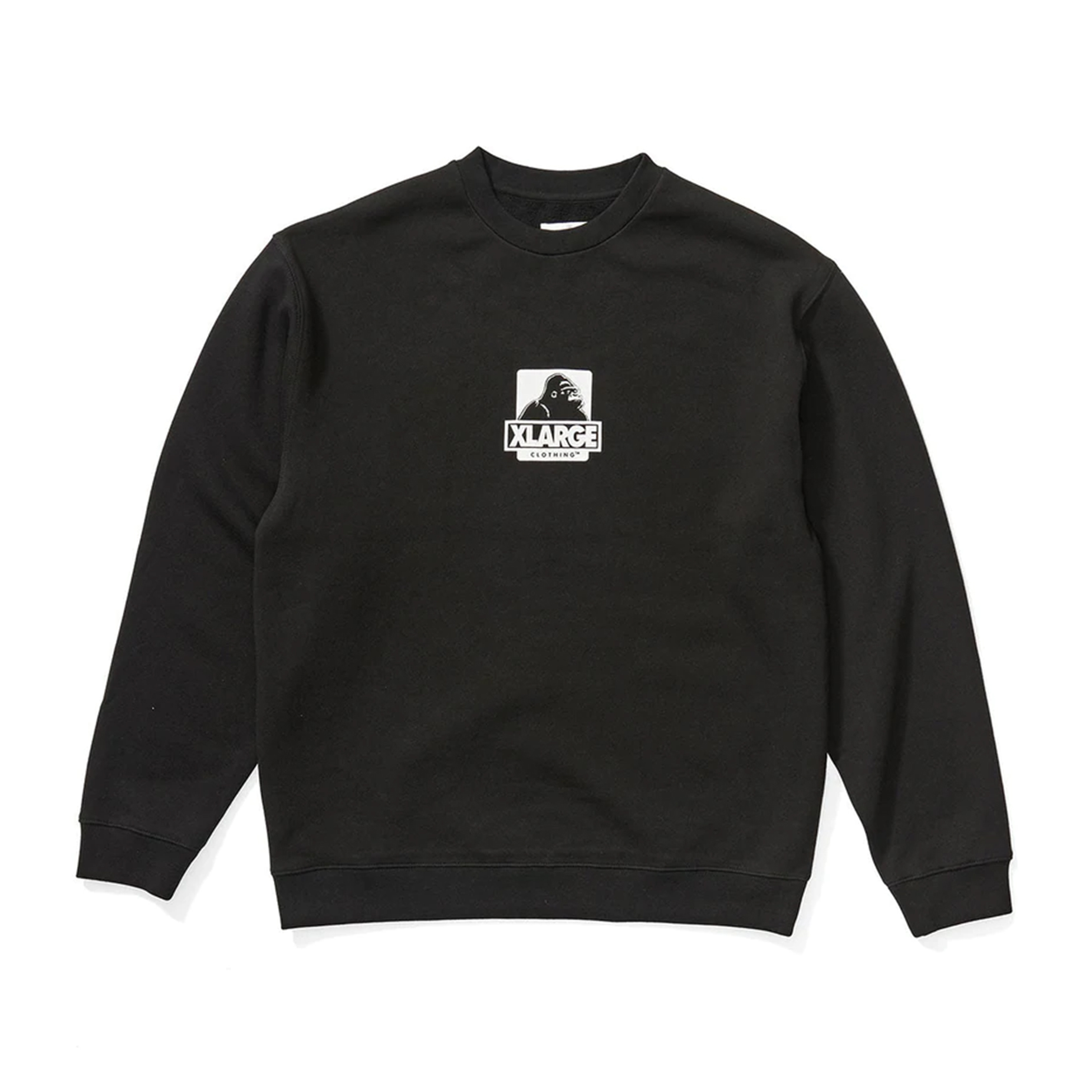 XLARGE 91 Crewneck Sweater - Black/White | BOARDWORLD Store