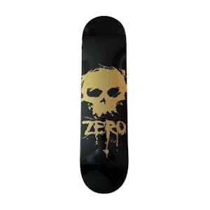 Zero Blood Skull 8.0” Skateboard Deck - Black/Gold