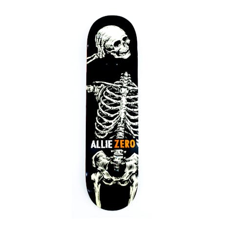 Zero Allie Headcase 8.25” Skateboard Deck - Black/White