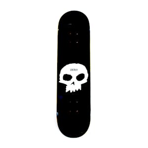 Zero Single Skull Skateboard Deck - Black/White
