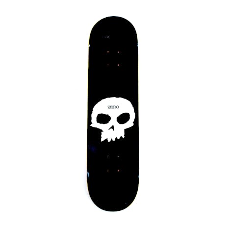Zero Single Skull Skateboard Deck - Black/White
