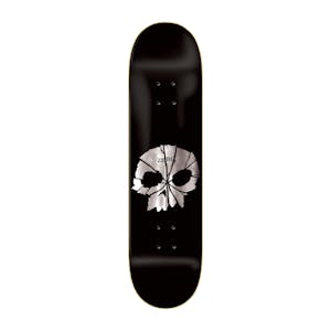 Zero Shattered Skull 8.25” Skateboard Deck - Black/Foil