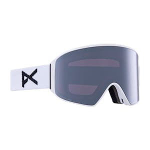 Anon M4 MFI Low Bridge Snowboard Goggle 2023 - White / Perceive Sunny Onyx + Spare Lens