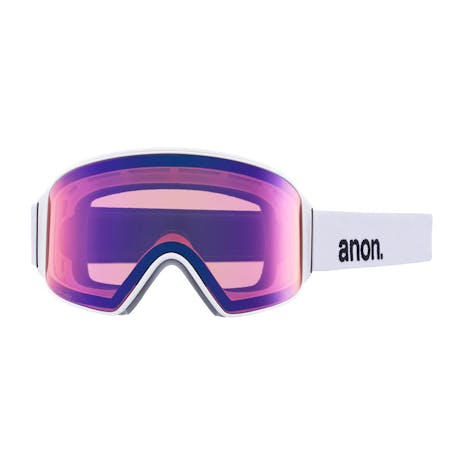Anon M4 MFI Snowboard Goggle 2023 - White / Perceive Sunny Onyx + Spare Lens