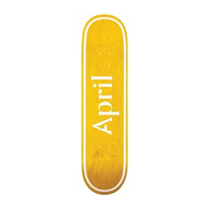 April OG Logo Skateboard Deck - Yellow