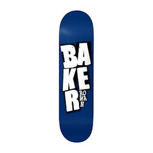 Baker Rowan Stacked B2 8.25” Skateboard Deck - Blue