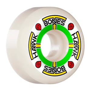 Bones SPF Hawk T-Bone 58mm Skateboard Wheels - White