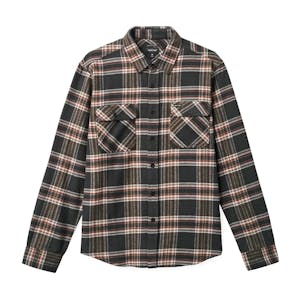 Brixton Bowery Flannel Shirt - Black/Charcoal/Off White