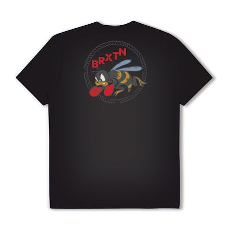Brixton Rumble Bee T-Shirt - Black Garment Dye