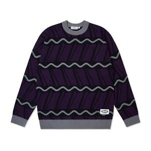 Come Sundown Helix Knit Sweater - Purple