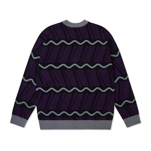 Come Sundown Helix Knit Sweater - Purple