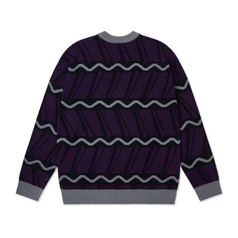 Come Sundown Helix Knit Sweater - Purple