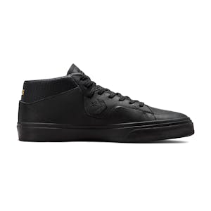 Converse Louie Lopez Pro Leather Mid Skate Shoe - Black Mono