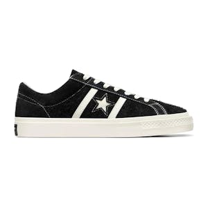 Converse One Star Academy Pro Low Skate Shoe - Black/Egret/Egret