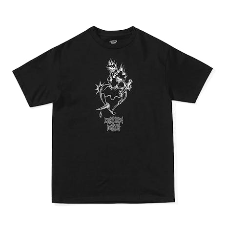 Crawling Death Heart T-Shirt - Black