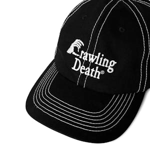 Crawling Death Hand Logo Contrast Stitch Hat - Black