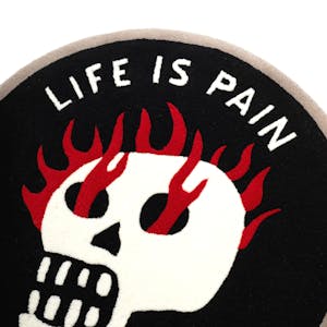Crawling Death Life Is Pain Rug