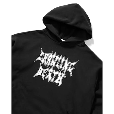 Crawling Death Metal Logo Hoodie - Black