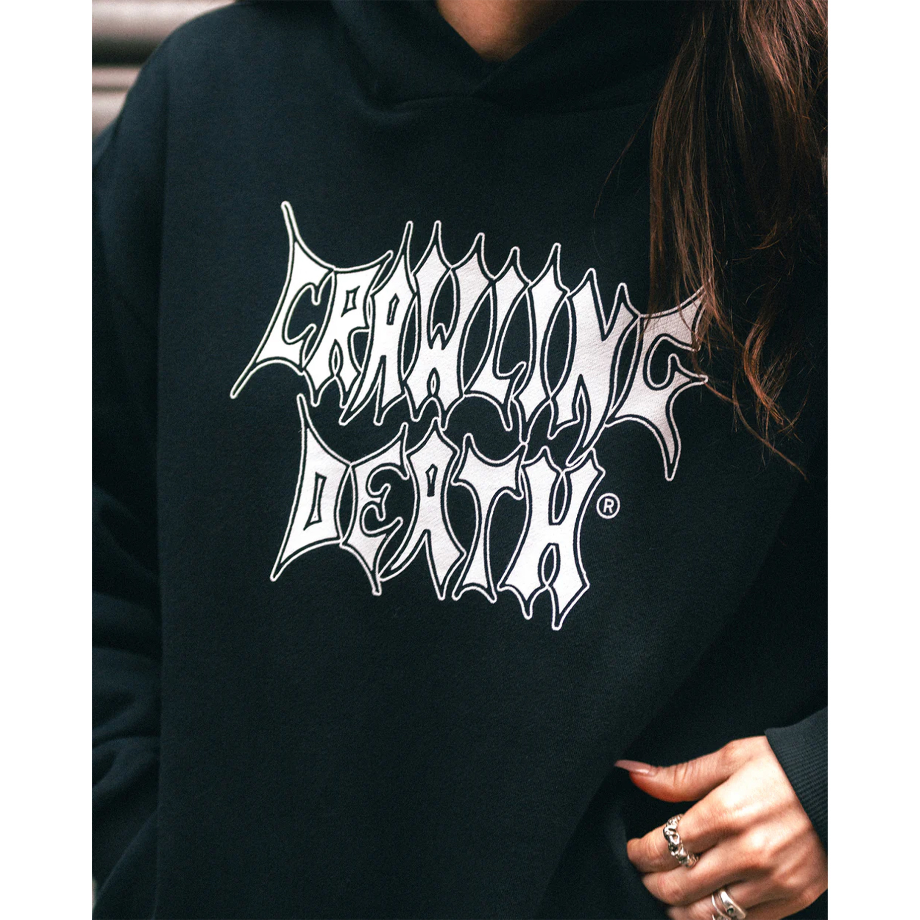 Metal logo hoodie best sale