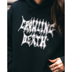 Crawling Death Metal Logo Hoodie - Black