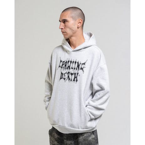 Crawling Death Metal Logo Hoodie - Grey