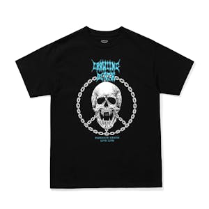 Crawling Death Peace Skull T-Shirt - Black