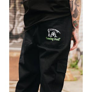 Crawling Death Reaper Cargo Pants - Black