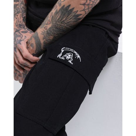 Crawling Death Reaper Cargo Pants - Black