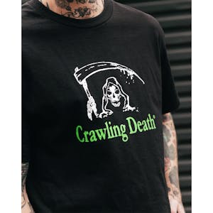 Crawling Death Reaper Logo T-Shirt - Black