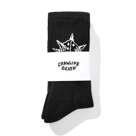 Crawling Death Spike Dice Socks - Black