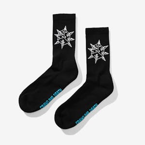 Crawling Death Spike Dice Socks - Black