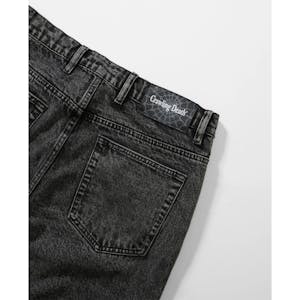 Crawling Death Web Denim Jeans - Acid Black