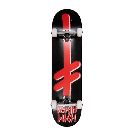 Deathwish Gang Logo 8.0” Complete Skateboard - Red/Black