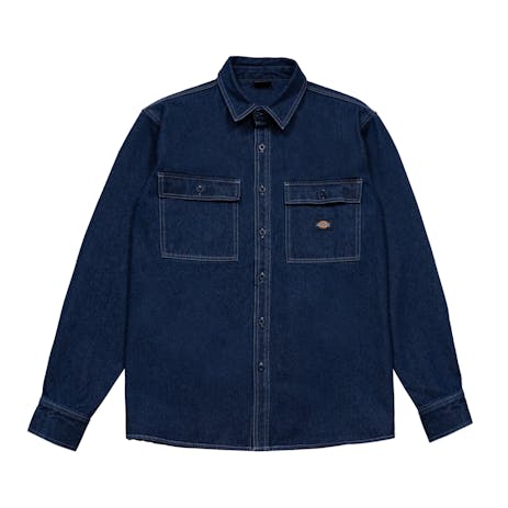 Dickies Jacinto Denim Work Shirt - Rinsed Indigo